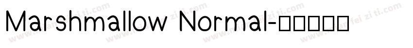 Marshmallow Normal字体转换